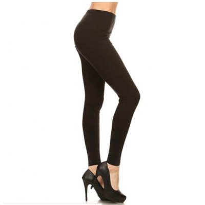 Wholesale Ultra Buttery Soft Leggings 92 %polyester 8%spandex Milk Silk Full Length Double Brushed Leggings For Women